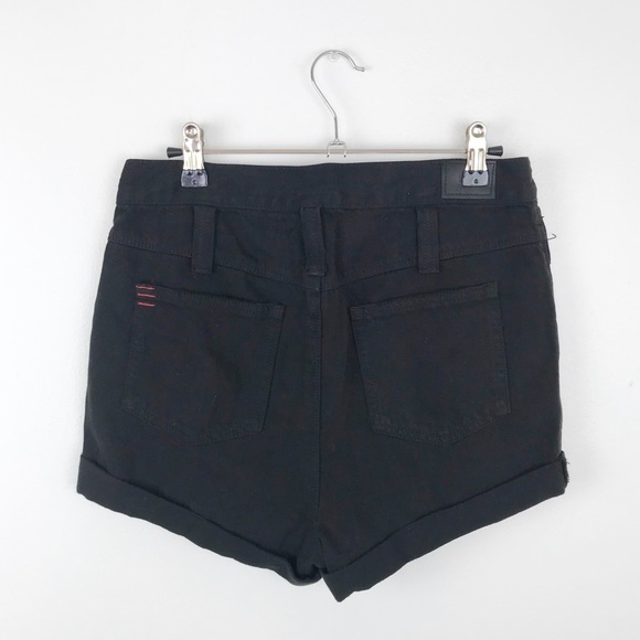 NWT urban outfitters BDG black roll up shorts - Picture 4 of 5